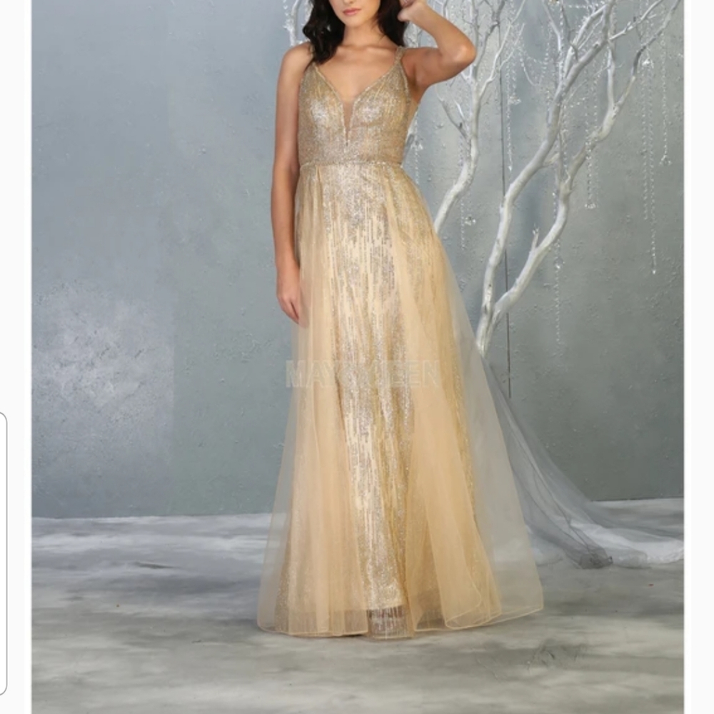 Gold dress
